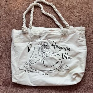 White Honeymoon Vibes Tote Bag